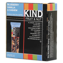 Load image into Gallery viewer, KIND wholesale. Fruit And Nut Bars, Blueberry Vanilla And Cashew, 1.4 Oz Bar, 12-box. HSD Wholesale: Janitorial Supplies, Breakroom Supplies, Office Supplies.