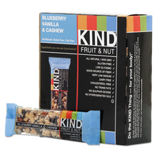 Load image into Gallery viewer, KIND wholesale. Fruit And Nut Bars, Blueberry Vanilla And Cashew, 1.4 Oz Bar, 12-box. HSD Wholesale: Janitorial Supplies, Breakroom Supplies, Office Supplies.