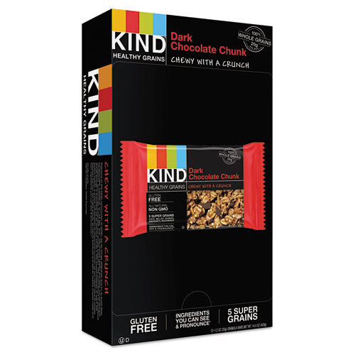 KIND wholesale. Healthy Grains Bar, Dark Chocolate Chunk, 1.2 Oz, 12-box. HSD Wholesale: Janitorial Supplies, Breakroom Supplies, Office Supplies.