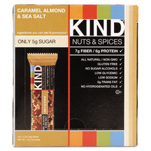 Load image into Gallery viewer, KIND wholesale. Nuts And Spices Bar, Caramel Almond And Sea Salt, 1.4 Oz Bar, 12-box. HSD Wholesale: Janitorial Supplies, Breakroom Supplies, Office Supplies.