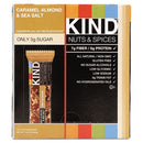 KIND wholesale. Nuts And Spices Bar, Caramel Almond And Sea Salt, 1.4 Oz Bar, 12-box. HSD Wholesale: Janitorial Supplies, Breakroom Supplies, Office Supplies.