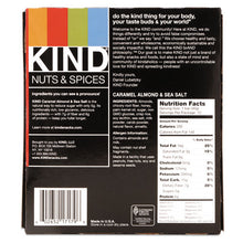 Load image into Gallery viewer, KIND wholesale. Nuts And Spices Bar, Caramel Almond And Sea Salt, 1.4 Oz Bar, 12-box. HSD Wholesale: Janitorial Supplies, Breakroom Supplies, Office Supplies.