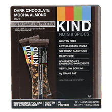 Load image into Gallery viewer, KIND wholesale. Nuts And Spices Bar, Dark Chocolate Mocha Almond, 1.4 Oz Bar, 12-box. HSD Wholesale: Janitorial Supplies, Breakroom Supplies, Office Supplies.