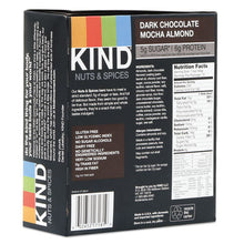 Load image into Gallery viewer, KIND wholesale. Nuts And Spices Bar, Dark Chocolate Mocha Almond, 1.4 Oz Bar, 12-box. HSD Wholesale: Janitorial Supplies, Breakroom Supplies, Office Supplies.