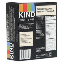 Load image into Gallery viewer, KIND wholesale. Fruit And Nut Bars, Dark Chocolate Almond And Coconut, 1.4 Oz Bar, 12-box. HSD Wholesale: Janitorial Supplies, Breakroom Supplies, Office Supplies.