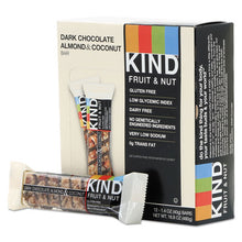 Load image into Gallery viewer, KIND wholesale. Fruit And Nut Bars, Dark Chocolate Almond And Coconut, 1.4 Oz Bar, 12-box. HSD Wholesale: Janitorial Supplies, Breakroom Supplies, Office Supplies.