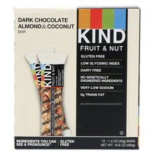 Load image into Gallery viewer, KIND wholesale. Fruit And Nut Bars, Dark Chocolate Almond And Coconut, 1.4 Oz Bar, 12-box. HSD Wholesale: Janitorial Supplies, Breakroom Supplies, Office Supplies.