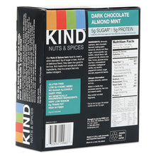 Load image into Gallery viewer, KIND wholesale. Nuts And Spices Bar, Dark Chocolate Almond Mint, 1.4 Oz Bar, 12-box. HSD Wholesale: Janitorial Supplies, Breakroom Supplies, Office Supplies.