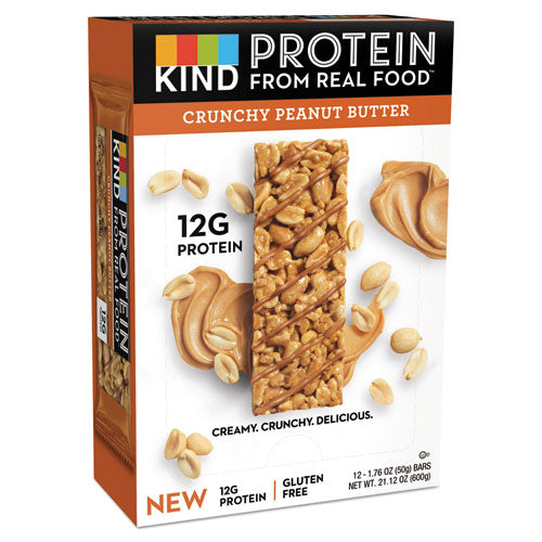 KIND wholesale. Protein Bars, Crunchy Peanut Butter, 1.76 Oz, 12-pack. HSD Wholesale: Janitorial Supplies, Breakroom Supplies, Office Supplies.