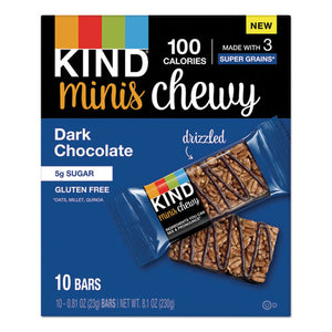 KIND wholesale. Minis Chewy, Dark Chocolate, 0.81 Oz,10-pack. HSD Wholesale: Janitorial Supplies, Breakroom Supplies, Office Supplies.