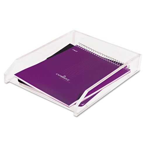 Kantek wholesale. Clear Acrylic Letter Tray, 1 Section, Letter Size Files, 10.5" X 13.75" X 2.5", Clear. HSD Wholesale: Janitorial Supplies, Breakroom Supplies, Office Supplies.
