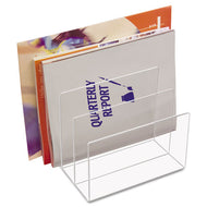 Kantek wholesale. Clear Acrylic Desk File, 3 Sections, Letter To Legal Size Files, 8