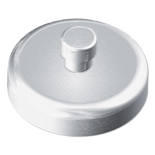 Kantek wholesale. Mounting Magnets For Glove And Towel Dispensers, 1.5" Diameter, White-silver, 4-pack. HSD Wholesale: Janitorial Supplies, Breakroom Supplies, Office Supplies.