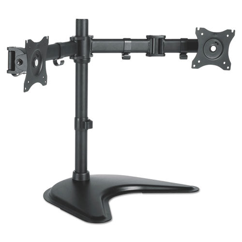 Kantek wholesale. Dual Monitor Articulating Desktop Stand, For 13" To 27" Monitors, 32" X 13" X 17.5", Black, Supports 18 Lb. HSD Wholesale: Janitorial Supplies, Breakroom Supplies, Office Supplies.