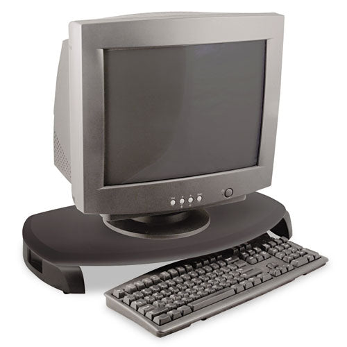 Kantek wholesale. Crt-lcd Stand With Keyboard Storage, 23" X 13.25" X 3", Black, Supports 80 Lbs. HSD Wholesale: Janitorial Supplies, Breakroom Supplies, Office Supplies.
