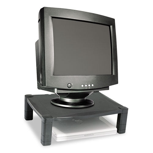 Kantek wholesale. Single-level Monitor Stand, 17" X 13.25" X 3" To 6.5", Black, Supports 50 Lbs. HSD Wholesale: Janitorial Supplies, Breakroom Supplies, Office Supplies.