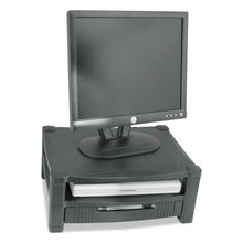 Load image into Gallery viewer, Kantek wholesale. Two-level Monitor Stand, 17&quot; X 13.25&quot; X 3.5&quot; To 7&quot;, Black, Supports 50 Lbs. HSD Wholesale: Janitorial Supplies, Breakroom Supplies, Office Supplies.