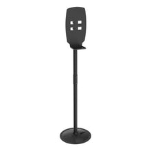 Load image into Gallery viewer, Kantek wholesale. Floor Stand For Sanitizer Dispensers, Height Adjustable From 50&quot; To 60&quot;, Black. HSD Wholesale: Janitorial Supplies, Breakroom Supplies, Office Supplies.