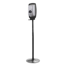 Load image into Gallery viewer, Kantek wholesale. Floor Stand For Sanitizer Dispensers, Height Adjustable From 50&quot; To 60&quot;, Black. HSD Wholesale: Janitorial Supplies, Breakroom Supplies, Office Supplies.