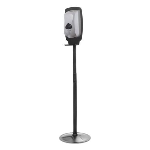 Kantek wholesale. Floor Stand For Sanitizer Dispensers, Height Adjustable From 50" To 60", Black. HSD Wholesale: Janitorial Supplies, Breakroom Supplies, Office Supplies.