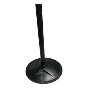 Kantek wholesale. Floor Stand For Sanitizer Dispensers, Height Adjustable From 50" To 60", Black. HSD Wholesale: Janitorial Supplies, Breakroom Supplies, Office Supplies.