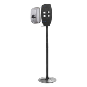 Kantek wholesale. Floor Stand For Sanitizer Dispensers, Height Adjustable From 50" To 60", Black. HSD Wholesale: Janitorial Supplies, Breakroom Supplies, Office Supplies.