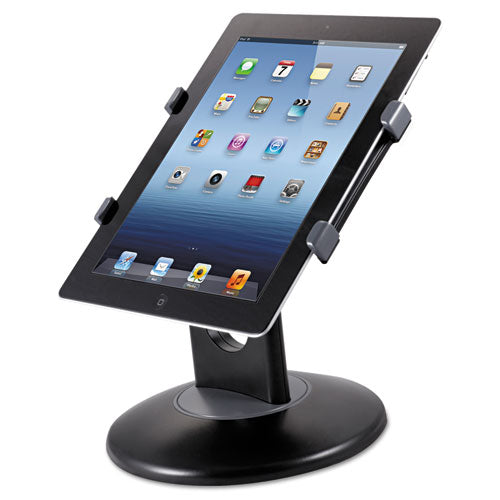 Kantek wholesale. Stand For 7" To 10" Tablets, Swivel Base, Plastic, Black. HSD Wholesale: Janitorial Supplies, Breakroom Supplies, Office Supplies.