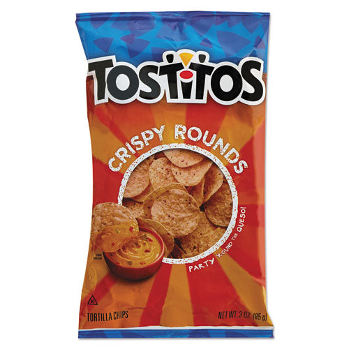 Tostitos® wholesale. Tortilla Chips Crispy Rounds, 3 Oz Bag, 28-carton. HSD Wholesale: Janitorial Supplies, Breakroom Supplies, Office Supplies.