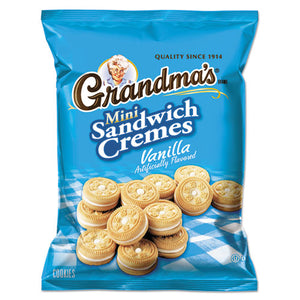 Grandma's® wholesale. Mini Vanilla Creme Sandwich Cookies, 3.71 Oz, 24-carton. HSD Wholesale: Janitorial Supplies, Breakroom Supplies, Office Supplies.