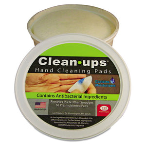 LEE wholesale. Clean-ups Hand Cleaning Pads, Cloth, 3" Dia, 60-tub. HSD Wholesale: Janitorial Supplies, Breakroom Supplies, Office Supplies.