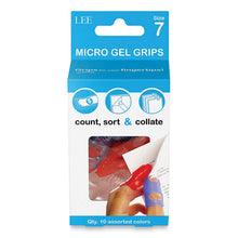 Load image into Gallery viewer, LEE wholesale. Tippi Micro-gel Fingertip Grips, Size 7, Medium, Assorted, 10-pack. HSD Wholesale: Janitorial Supplies, Breakroom Supplies, Office Supplies.