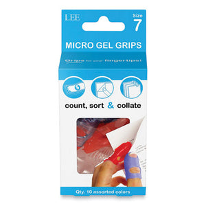 LEE wholesale. Tippi Micro-gel Fingertip Grips, Size 7, Medium, Assorted, 10-pack. HSD Wholesale: Janitorial Supplies, Breakroom Supplies, Office Supplies.