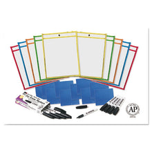 Load image into Gallery viewer, Charles Leonard® wholesale. Dry Erase Pocket Class Pack, Assorted Primary Colors, 10-pack. HSD Wholesale: Janitorial Supplies, Breakroom Supplies, Office Supplies.