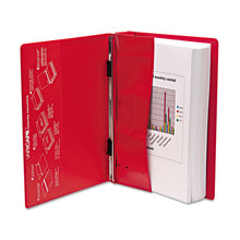 Load image into Gallery viewer, Charles Leonard® wholesale. Varicap Expandable Binder, 2 Posts, 6&quot; Capacity, 11 X 8.5, Red. HSD Wholesale: Janitorial Supplies, Breakroom Supplies, Office Supplies.