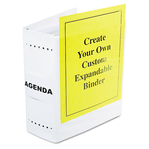 Charles Leonard® wholesale. Varicap Expandable Binder, 2 Posts, 6" Capacity, 11 X 8.5, White. HSD Wholesale: Janitorial Supplies, Breakroom Supplies, Office Supplies.