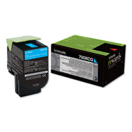 Lexmark™ wholesale. LEXMARK 70c0xcg Return Program Extra High-yield Toner, 4,000 Page-yield, Cyan, Taa Compliant. HSD Wholesale: Janitorial Supplies, Breakroom Supplies, Office Supplies.