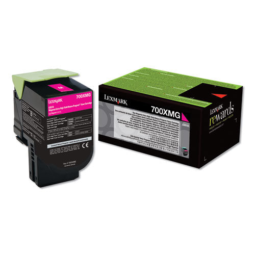 Lexmark™ wholesale. LEXMARK 70c0xmg Return Program Extra High-yield Toner, 4,000 Page-yield, Magenta, Taa Compliant. HSD Wholesale: Janitorial Supplies, Breakroom Supplies, Office Supplies.