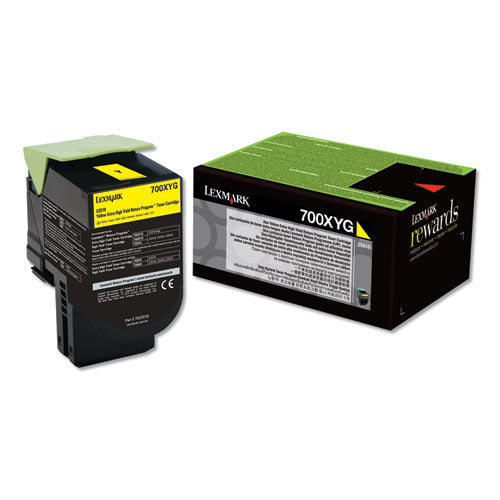 Lexmark™ wholesale. LEXMARK 70c0xyg Return Program Extra High-yield Toner, 4,000 Page-yield, Yellow, Taa Compliant. HSD Wholesale: Janitorial Supplies, Breakroom Supplies, Office Supplies.