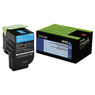 Lexmark™ wholesale. LEXMARK 70c10c0 Return Program Toner, 1,000 Page-yield, Cyan. HSD Wholesale: Janitorial Supplies, Breakroom Supplies, Office Supplies.