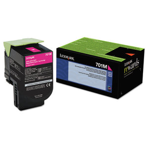 Lexmark™ wholesale. LEXMARK 70c10m0 Return Program Toner, 1,000 Page-yield, Magenta. HSD Wholesale: Janitorial Supplies, Breakroom Supplies, Office Supplies.