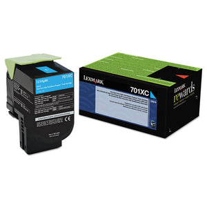 Lexmark™ wholesale. LEXMARK 70c1xc0 Return Program Extra High-yield Toner, 4,000 Page-yield, Cyan. HSD Wholesale: Janitorial Supplies, Breakroom Supplies, Office Supplies.