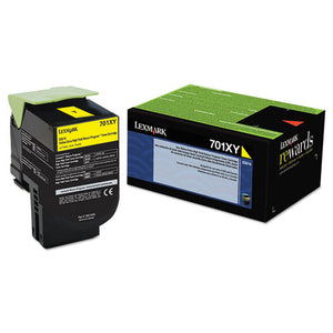 Lexmark™ wholesale. LEXMARK 70c1xy0 Return Program Extra High-yield Toner, 4,000 Page-yield, Yellow. HSD Wholesale: Janitorial Supplies, Breakroom Supplies, Office Supplies.