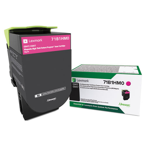 Lexmark™ wholesale. LEXMARK 71b1hm0 Unison High-yield Toner, 3,500 Page-yield, Magenta. HSD Wholesale: Janitorial Supplies, Breakroom Supplies, Office Supplies.
