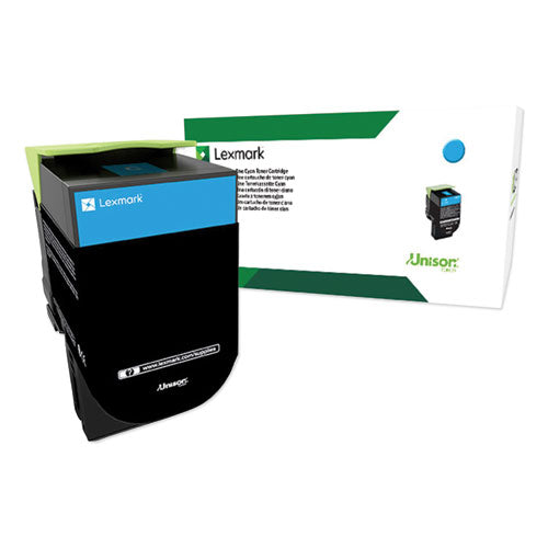 Lexmark™ wholesale. LEXMARK 80c0xcg Return Program Extra High-yield Toner, 4,000 Page-yield, Cyan, Taa Compliant. HSD Wholesale: Janitorial Supplies, Breakroom Supplies, Office Supplies.