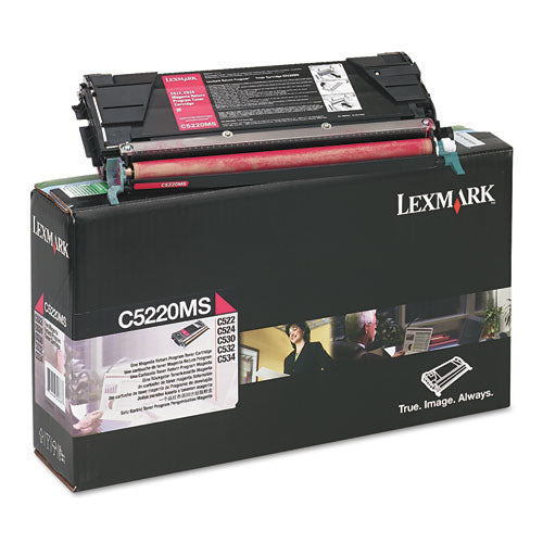 Lexmark™ wholesale. LEXMARK C5220ms Return Program Toner, 3,000 Page-yield, Magenta. HSD Wholesale: Janitorial Supplies, Breakroom Supplies, Office Supplies.
