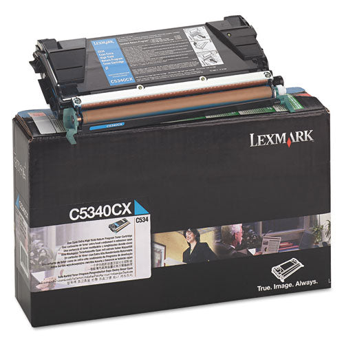Lexmark™ wholesale. LEXMARK C5340cx Return Program Extra High-yield Toner, 7,000 Page-yield, Cyan. HSD Wholesale: Janitorial Supplies, Breakroom Supplies, Office Supplies.