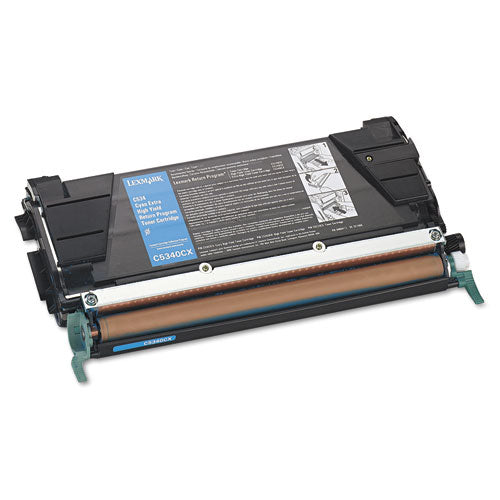 Lexmark™ wholesale. LEXMARK C5340cx Return Program Extra High-yield Toner, 7,000 Page-yield, Cyan. HSD Wholesale: Janitorial Supplies, Breakroom Supplies, Office Supplies.