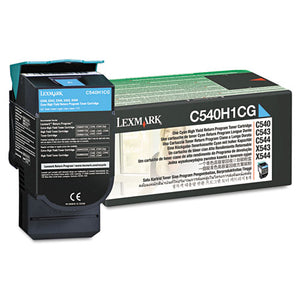 Lexmark™ wholesale. LEXMARK C540h1cg Return Program High-yield Toner, 2,000 Page-yield, Cyan. HSD Wholesale: Janitorial Supplies, Breakroom Supplies, Office Supplies.