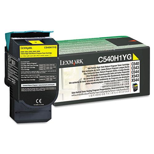 Lexmark™ wholesale. LEXMARK C540h1yg Return Program High-yield Toner, 2,000 Page-yield, Yellow. HSD Wholesale: Janitorial Supplies, Breakroom Supplies, Office Supplies.