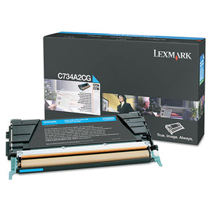 Lexmark™ wholesale. LEXMARK C734a2cg Toner, 6,000 Page-yield, Cyan. HSD Wholesale: Janitorial Supplies, Breakroom Supplies, Office Supplies.